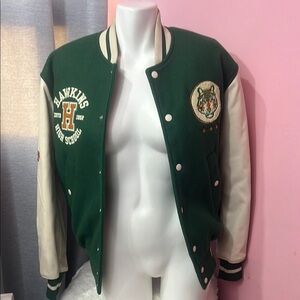 NWOT Hawkins High School Green Varsity Jacket